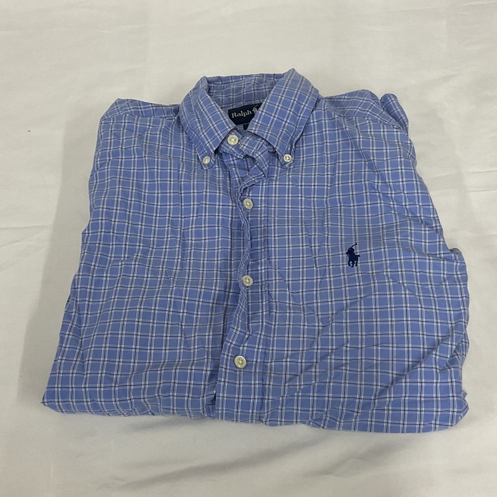 Ralph Lauren Men's Blue Plaid Shirt